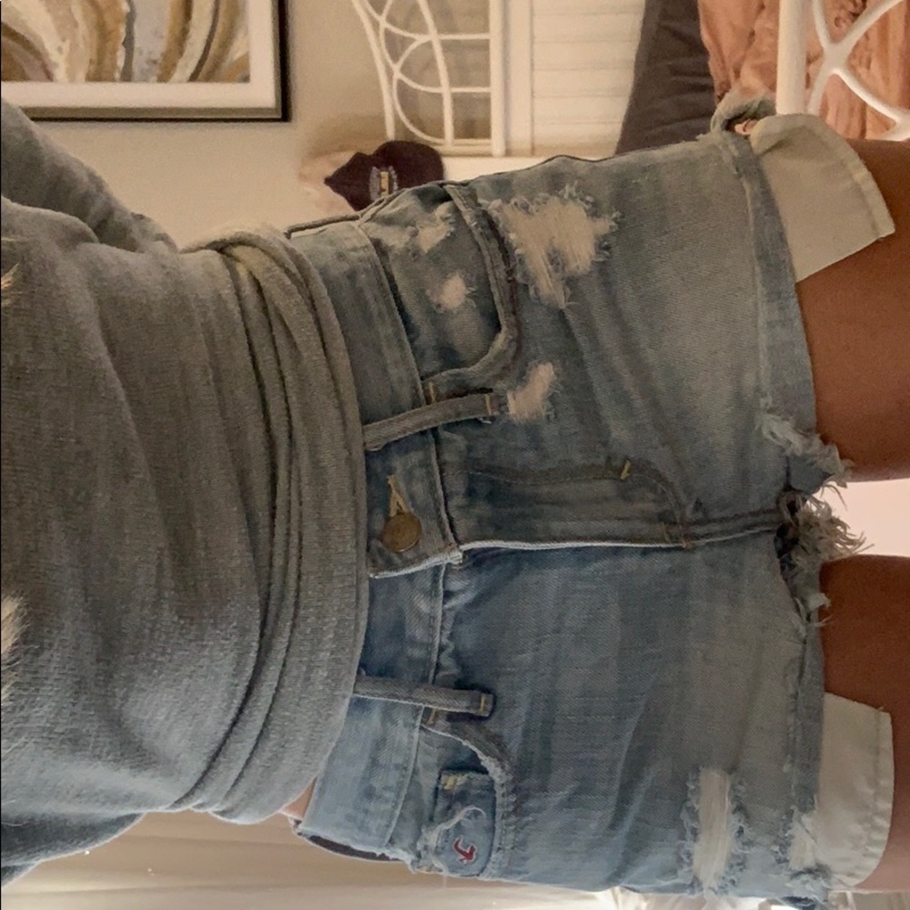 hollister jean shorts